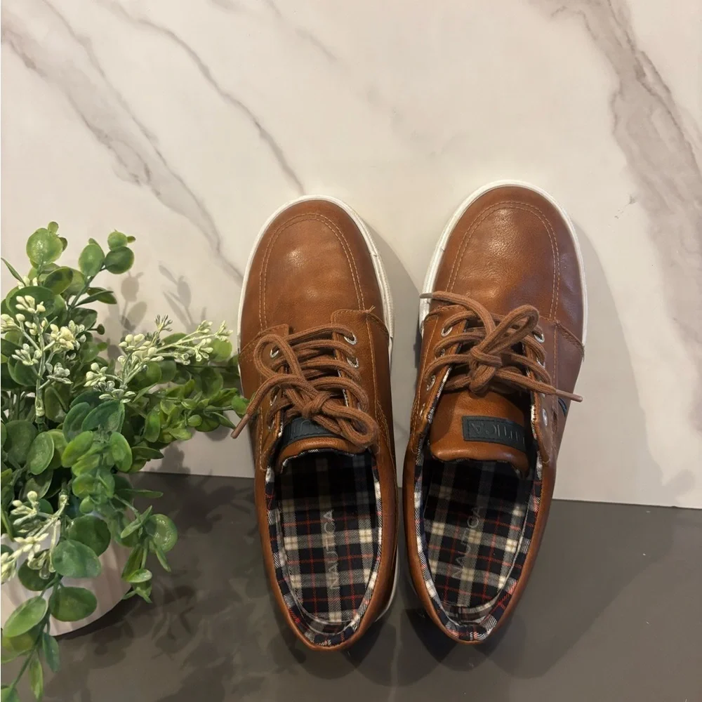 Nautica Brown Kids Lace-Up Shoes